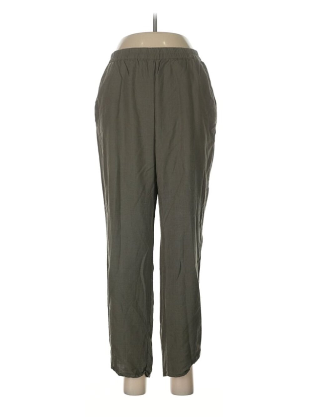Marine Layer Olive Green Elastic Waist Pants Dolphin Hem